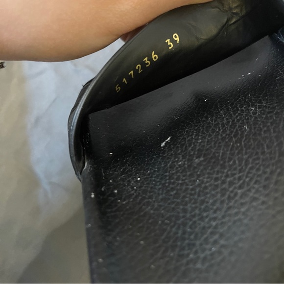 Authentic Balenciaga SLIDES WITH EMBOSSED LOGO leather printed size 39 - Picture 3 of 6